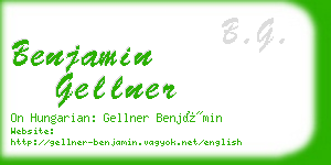 benjamin gellner business card